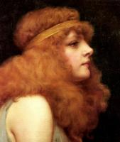 Godward, John William - An Auburn Beauty